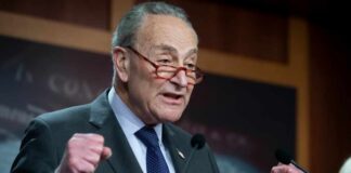 A politician delivering a passionate speech at a podium