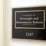 Epstein Briefing EXPLODES—Democrats Storm Out Sign for the Committee on Oversight and Government Reform in an office building