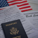 Citizenship Revoked — Constitutional Firestorm Ignites Passport and documents on table with American flag
