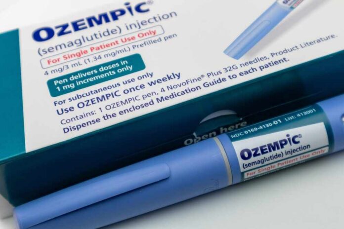 Ozempic injection pen and packaging for diabetes treatment