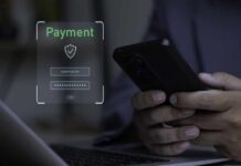 User entering payment information on a smartphone