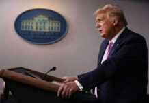 GOP Meltdown: Senator Slams Trump’s Endorsement Person speaking at a podium with White House emblem