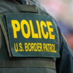US Border Patrol officer uniform patch closeup