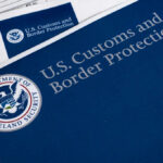U.S. Customs and Border Protection documents on a desk