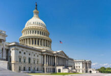 America’s Intelligence Blind Spot? U.S. Capitol building with American flag, blue sky.