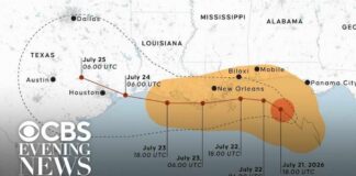 Tropical Storm Bertha closes in on Gulf Coast with up to 4 ft of storm surge expected