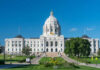 Trump Endorses Mike Lindell for Governor Historic white capitol building under clear blue sky