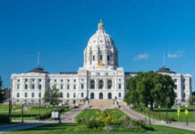 Trump Endorses Mike Lindell for Governor Historic white capitol building under clear blue sky