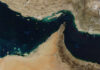 Hormuz Just Became More Dangerous Satellite view of the Persian Gulf and surrounding geographical features