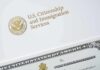 USCIS letter and partial naturalization certificate