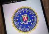 FBI seal displayed on a smartphone screen