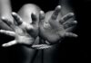 Chilling Predator Network Hides In Plain Sight Hands bound with rope in black and white