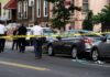 Georgia Teen Caught After Torso Drop Police at urban street crime scene with yellow tape around parked cars