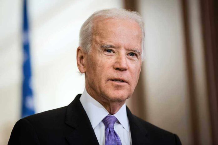 Kiev,,Ukraine,-,Nov,21,,2014:,Vice,President,Of,Usa Joe Biden in a suit and purple tie speaking indoors