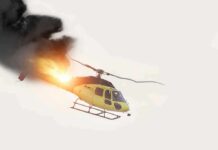 Live TV Helicopter Goes Dark Helicopter on fire midair