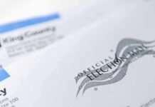 Citizenship Alarm Halts California Counting Official election mail envelopes with county label