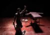 Two Doses Fail – Governor Slams Brakes Lady Justice statue with scales in dramatic light beside an empty gurney