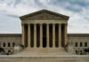 Trump Tariffs Hit A Constitutional Wall Supreme Court building with grand columns and steps