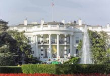 Obama’s Remark Sparks Trump’s Seven-Minute Rant The White House south facade with fountain and gardens